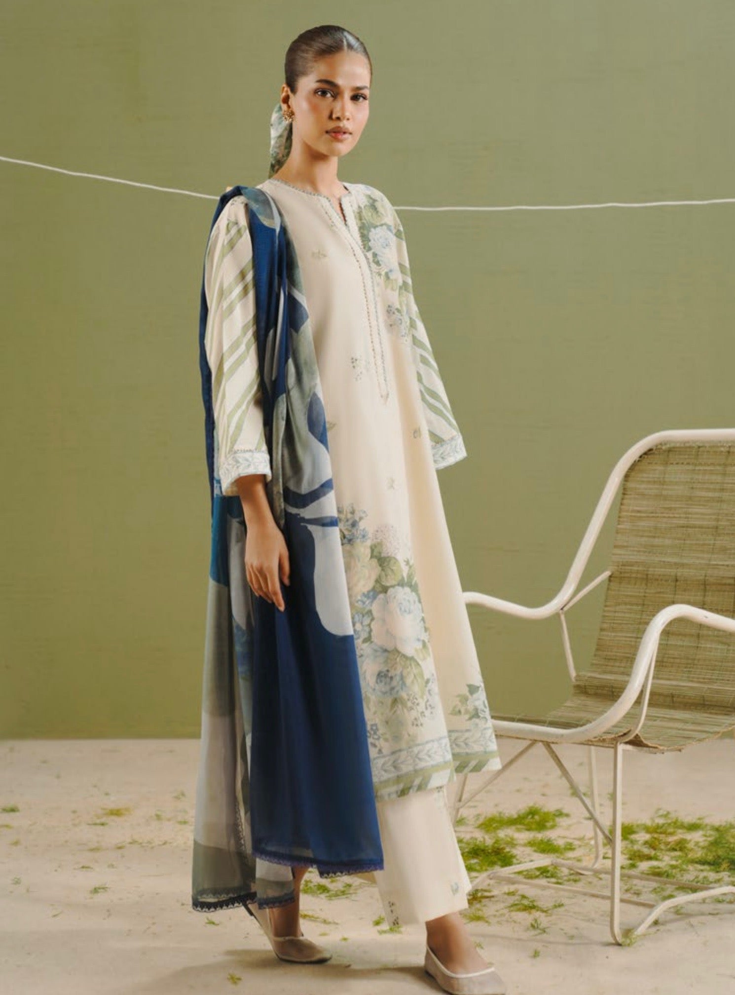 Coco Prints - Unstitched 3 Pcs | ZEYA-1B