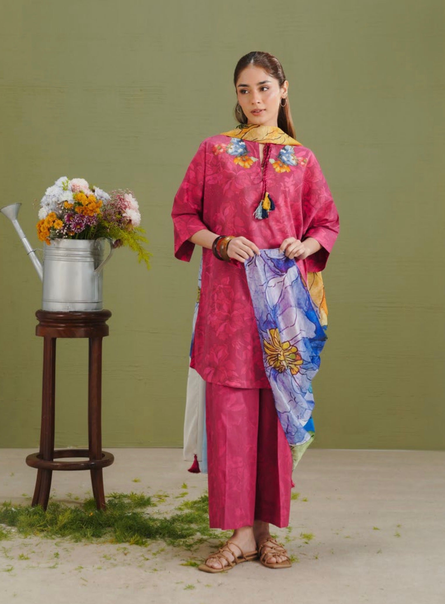 Coco Prints - Unstitched 3 Pcs | GRCE-5A