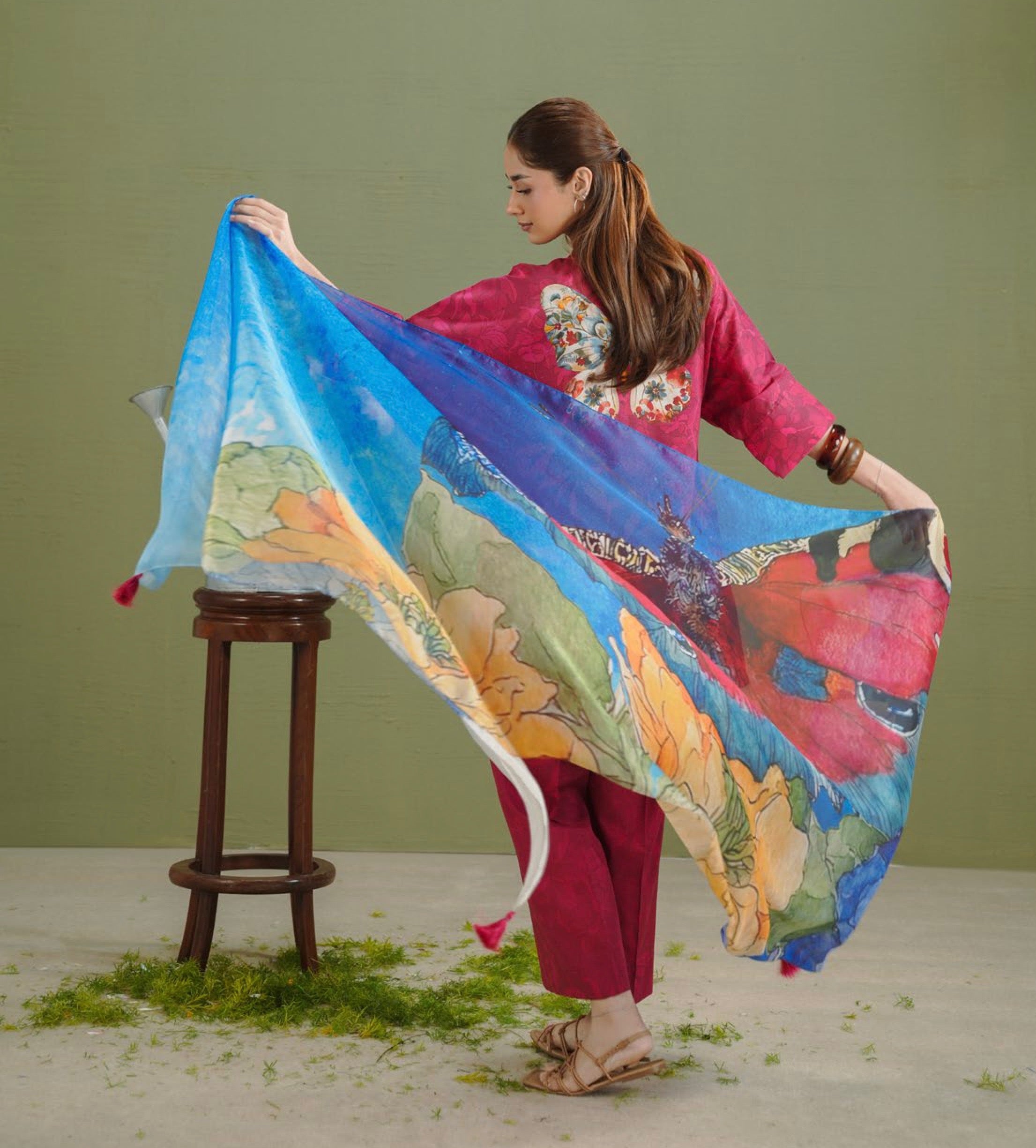 Coco Prints - Unstitched 3 Pcs | GRCE-5A