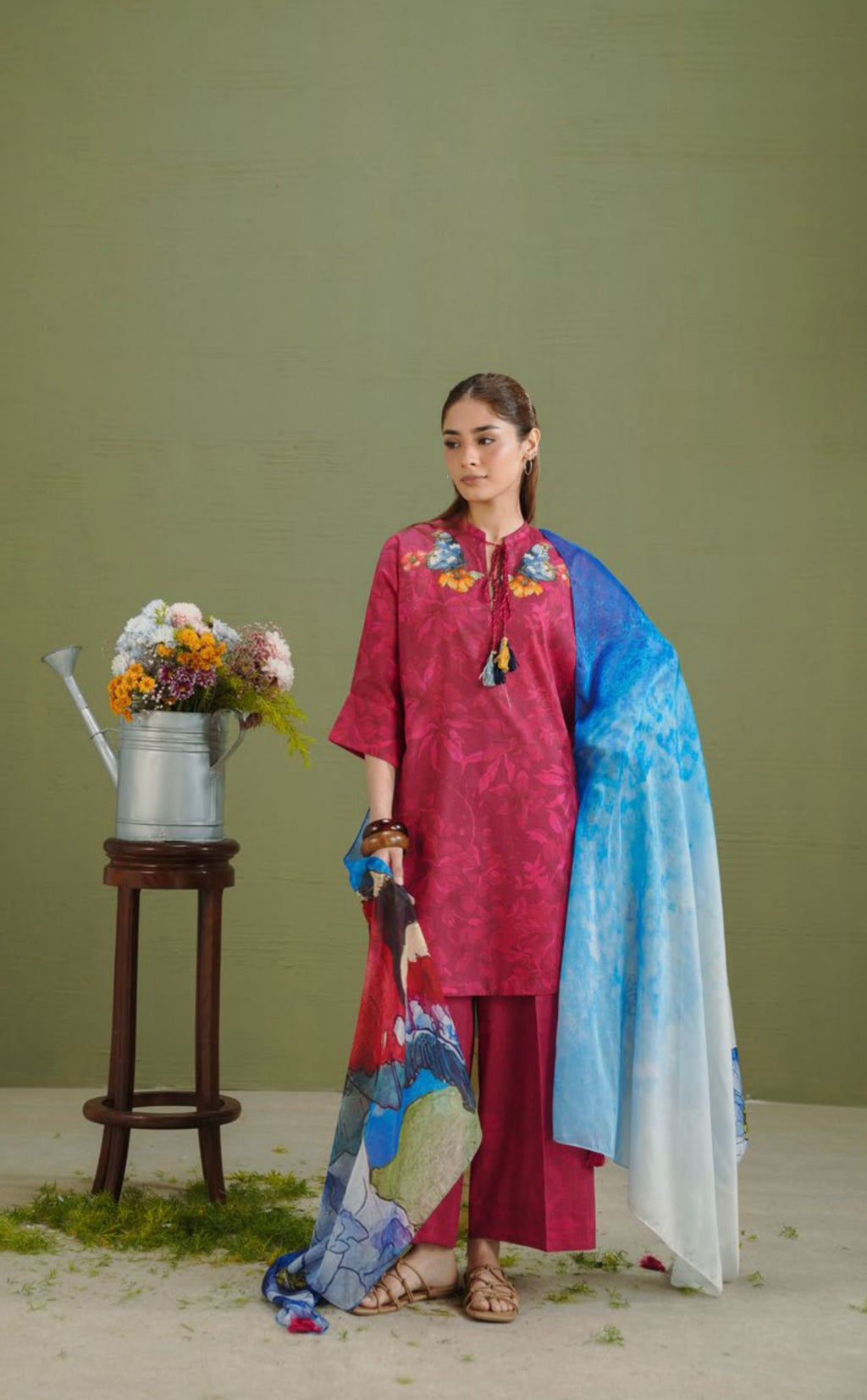 Coco Prints - Unstitched 3 Pcs | GRCE-5A