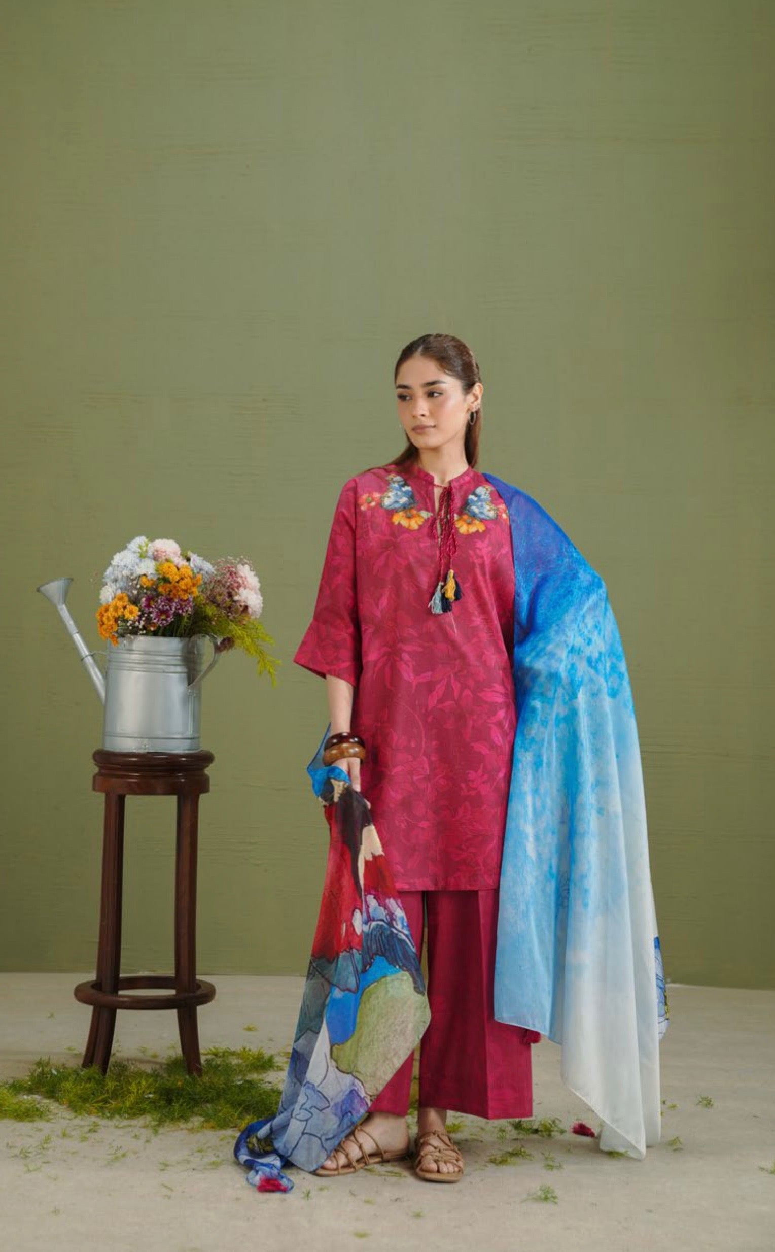 Coco Prints - Unstitched 3 Pcs | GRCE-5A