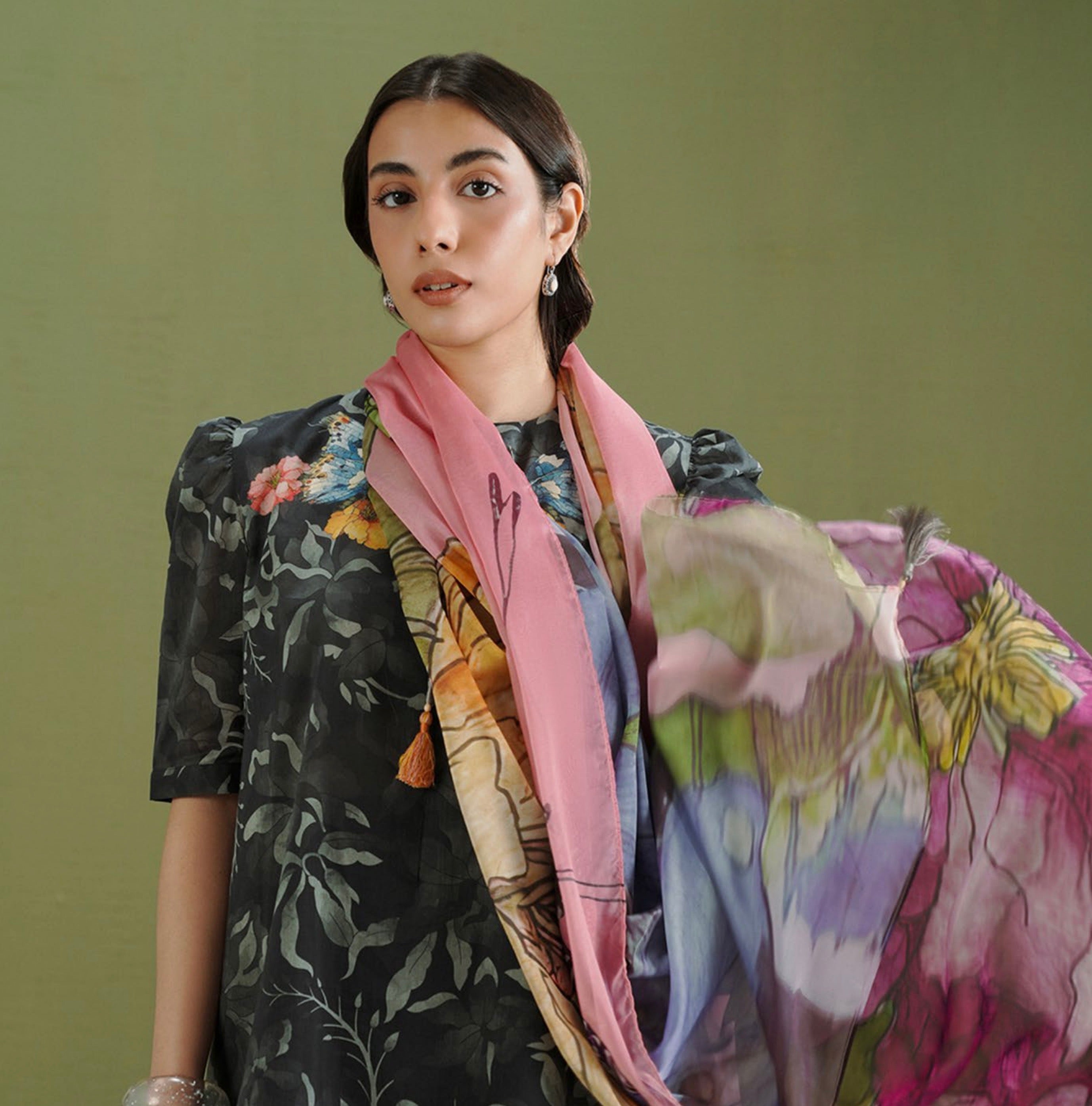 Coco Prints - Unstitched 3 Pcs | GRCE-5B