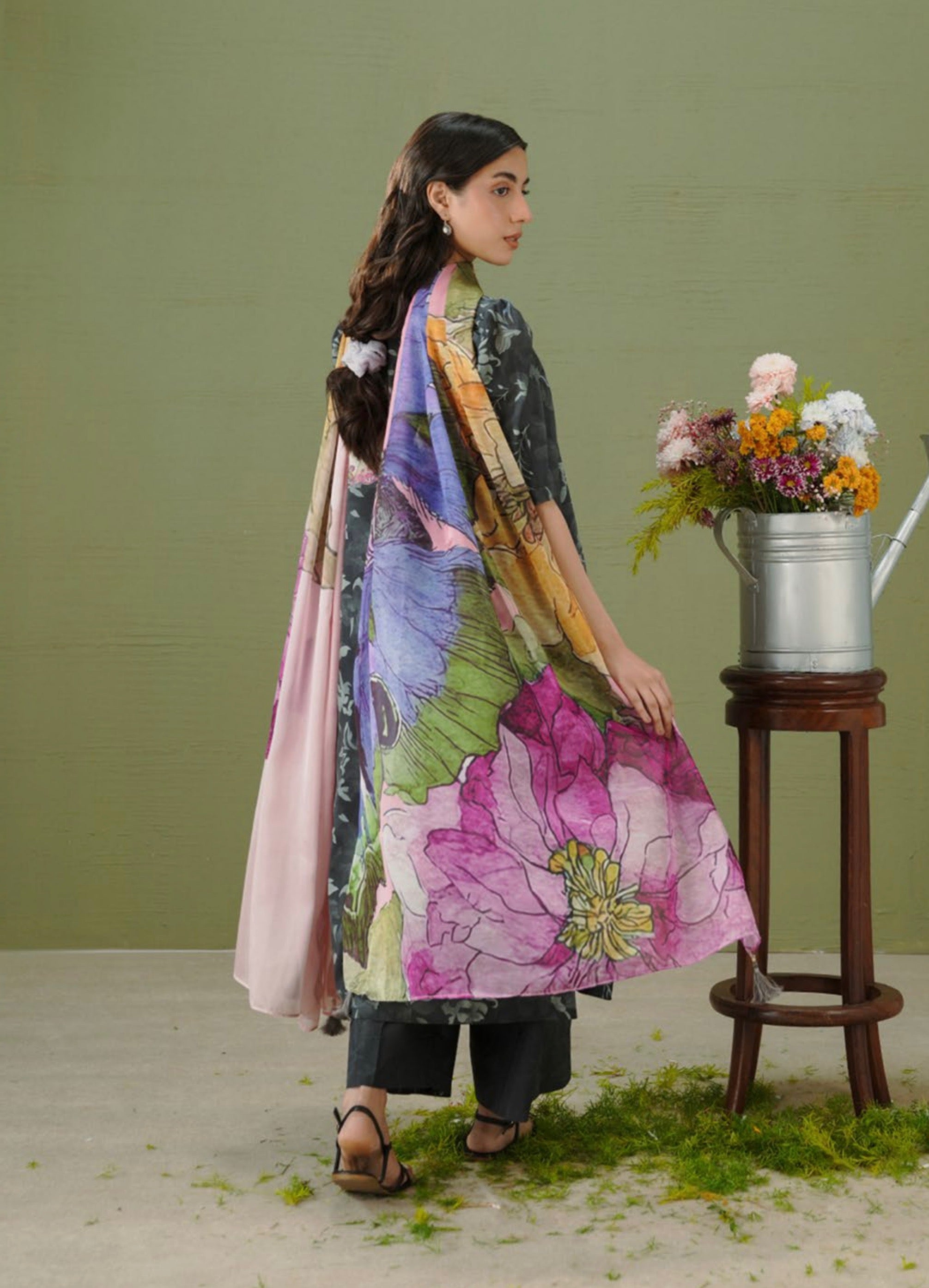 Coco Prints - Unstitched 3 Pcs | GRCE-5B