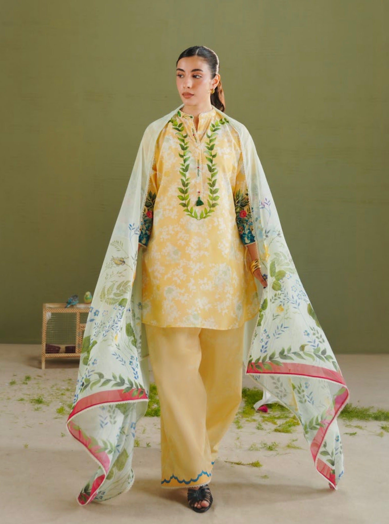 Coco Prints - Unstitched 3 Pcs | AYLA-8A