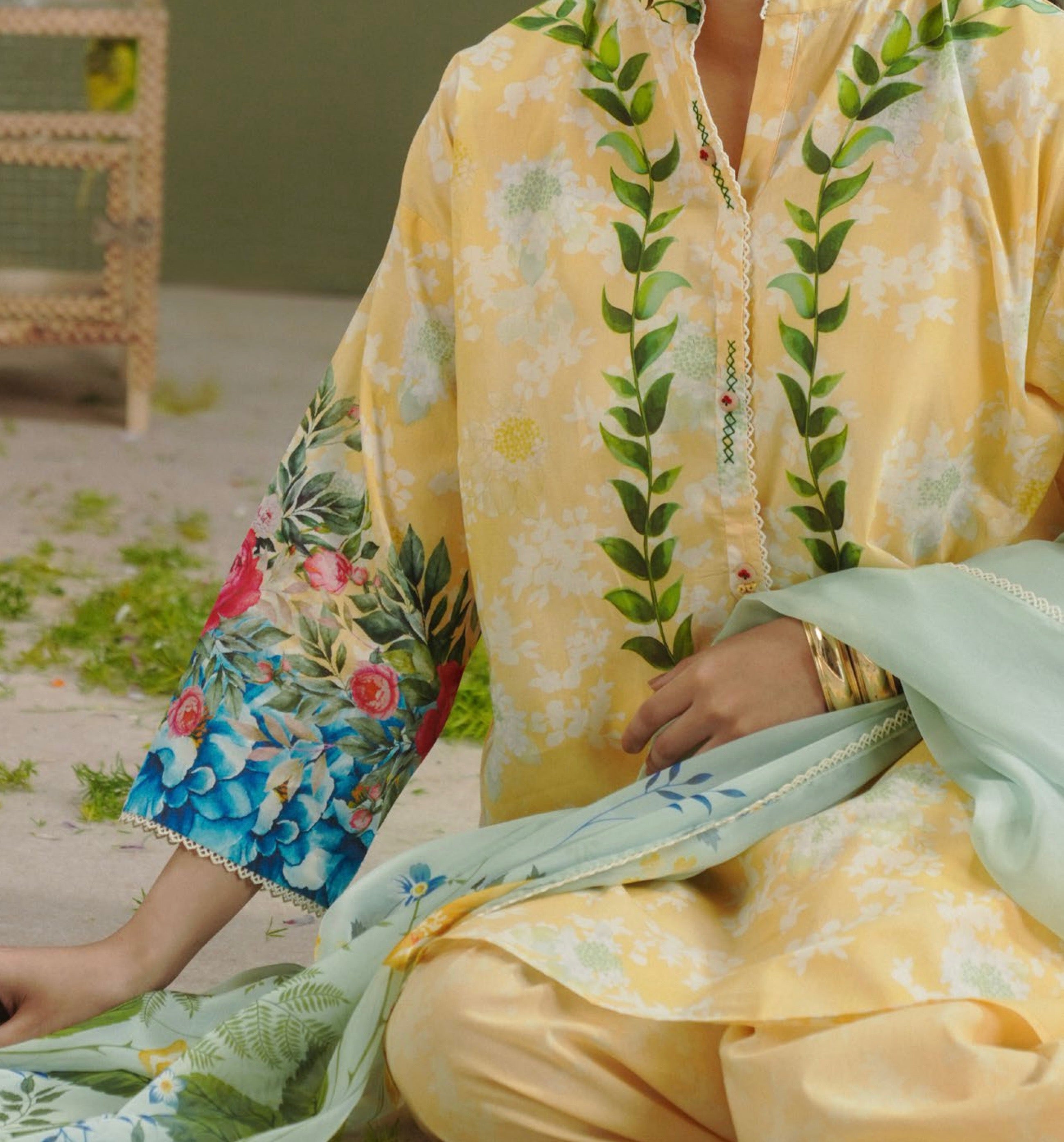 Coco Prints - Unstitched 3 Pcs | AYLA-8A