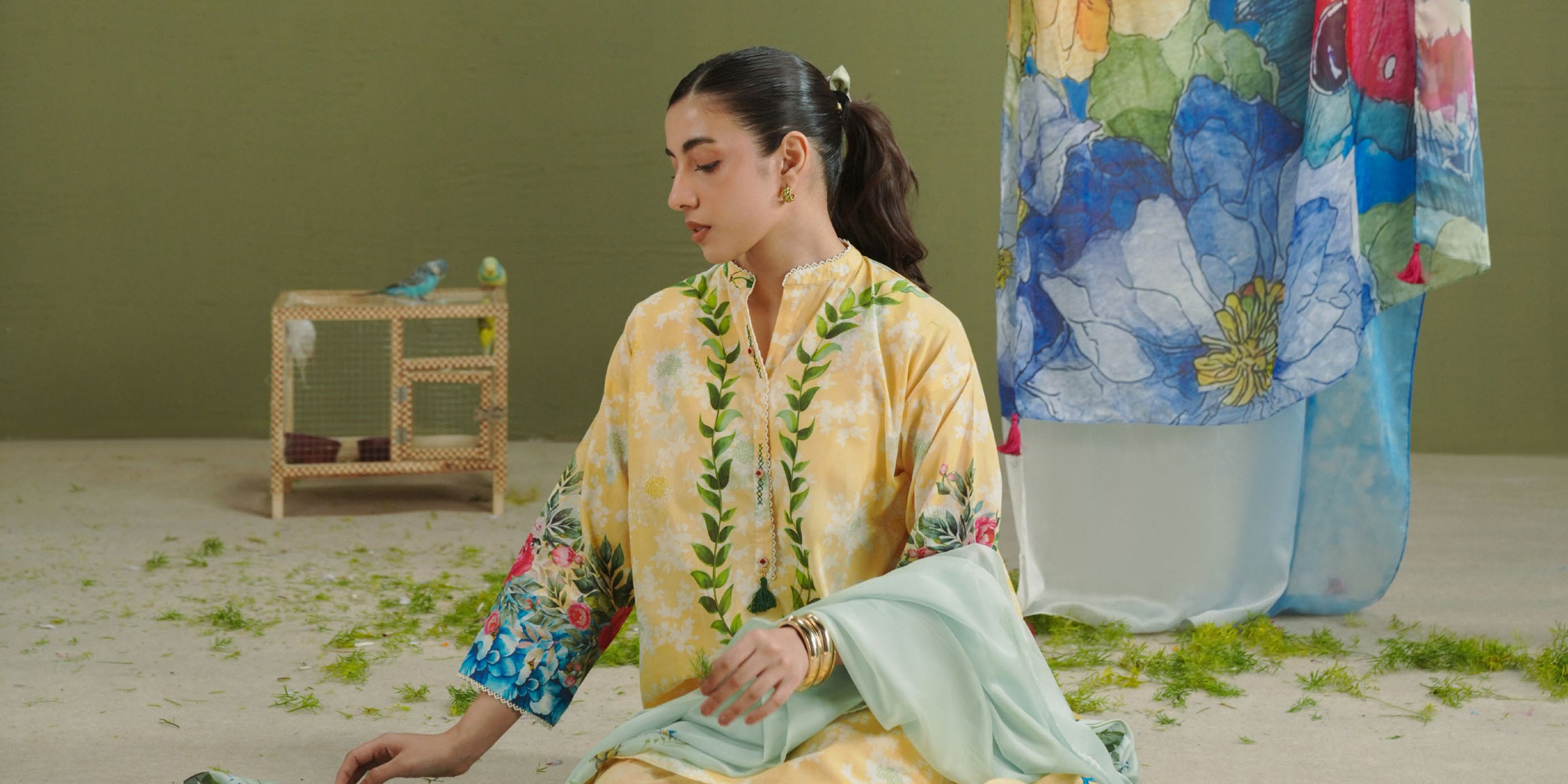 Coco Prints - Unstitched 3 Pcs | AYLA-8A