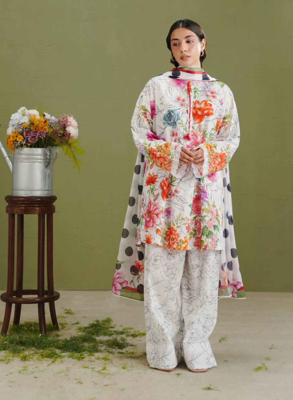 Coco Prints - Unstitched 3 Pcs | ELIX-9A