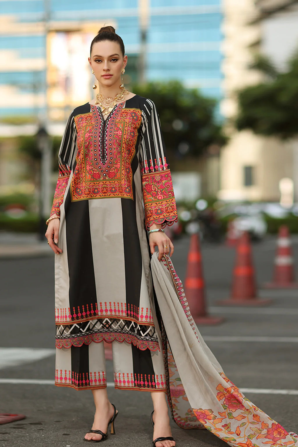 Charizma - Embroidered Unstitched 3 Pcs Lawn | AG6-06
