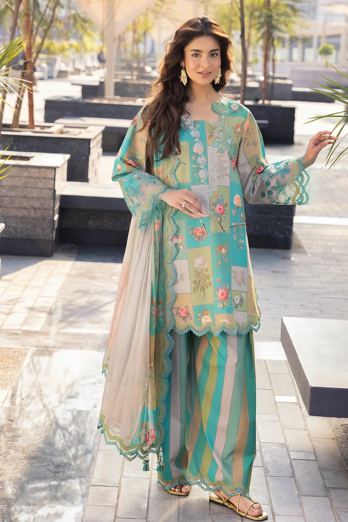 Charizma - Embroidered Unstitched 3 Pcs Lawn | AG6-08