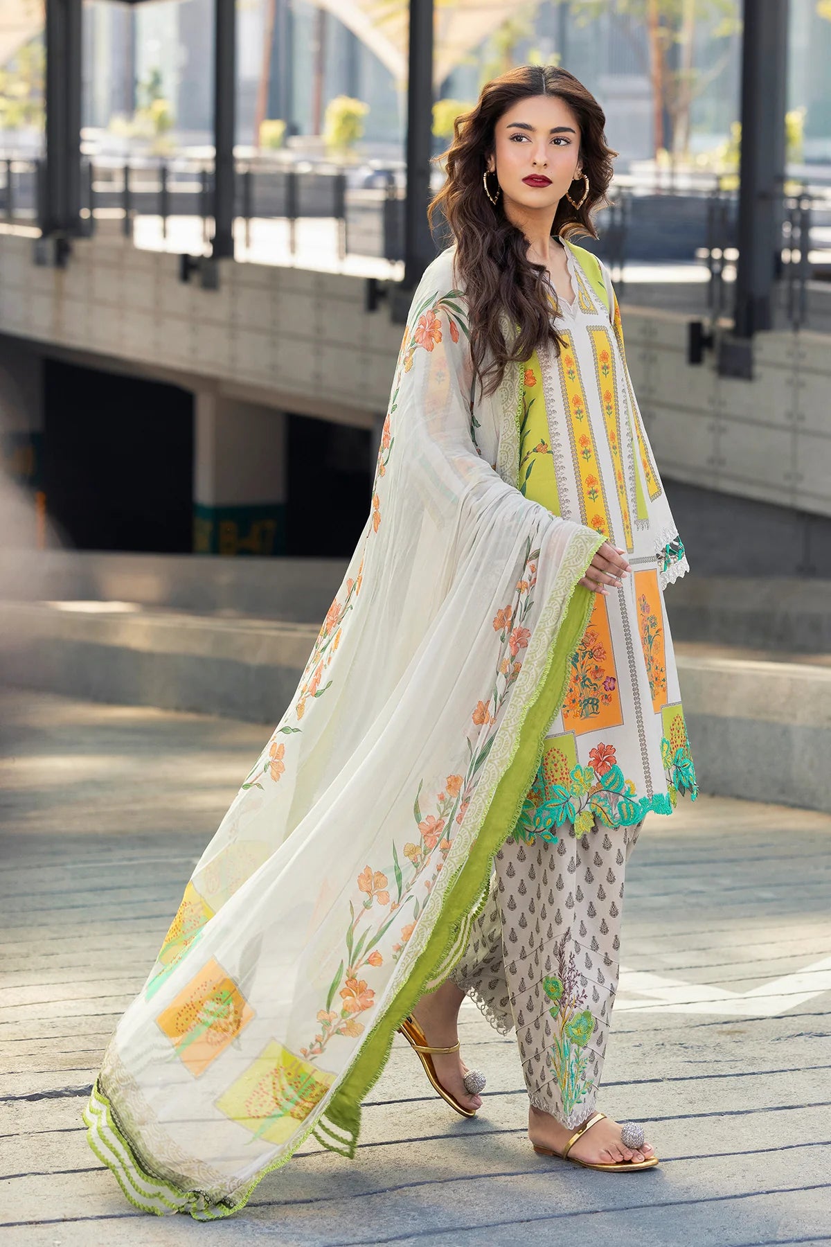 Charizma - Embroidered Unstitched 3 Pcs Lawn | AG6-04