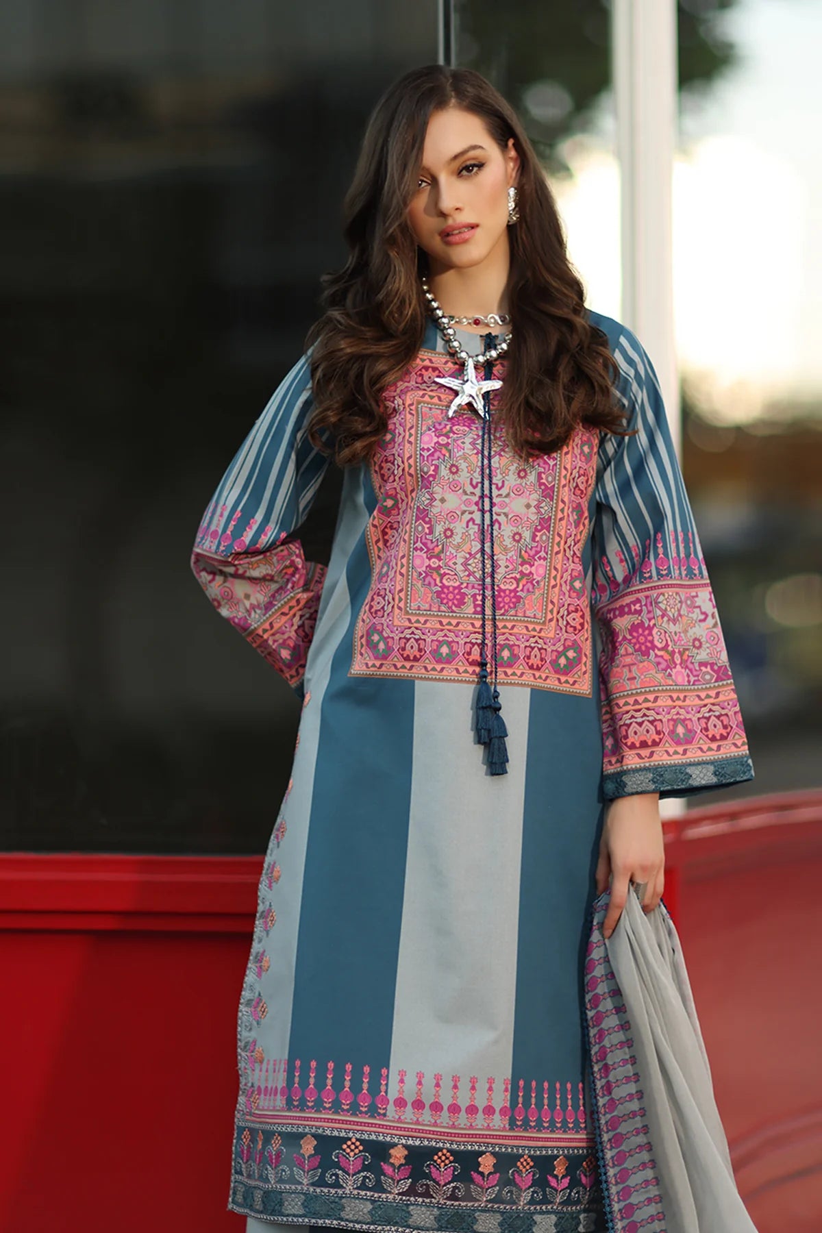 Charizma - Embroidered Unstitched 3 Pcs Lawn | AG6-09