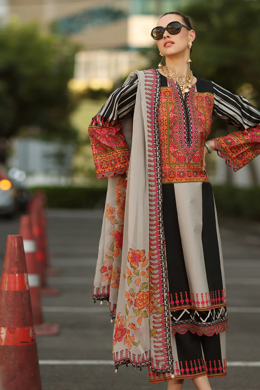 Charizma - Embroidered Unstitched 3 Pcs Lawn | AG6-06