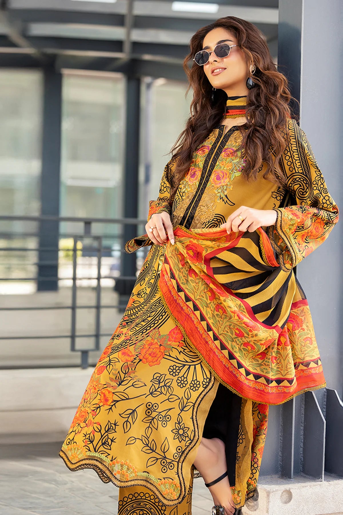 Charizma - Embroidered Unstitched 3 Pcs Lawn | AG6-01